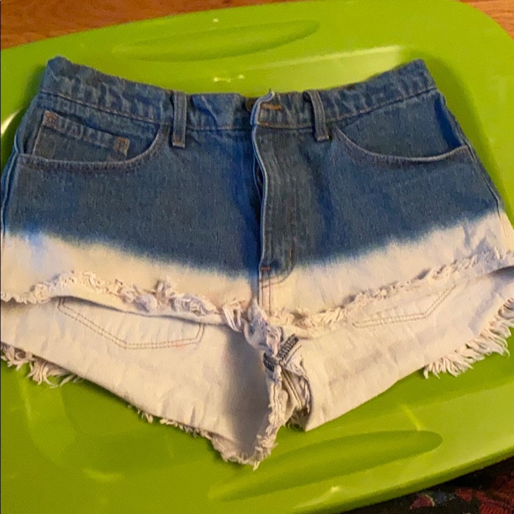 Gypsy Warrior dip-dye jean shorts